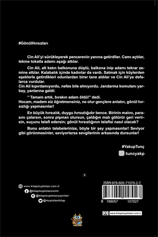 Gönül Hırsızları , Yakup Tunç , Kitap Müptelası Yayınları , 9786057157027 ,